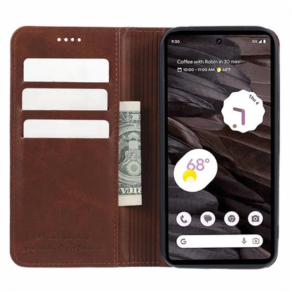 SUTENI For Google Pixel 7a Case Drop Proof PU Leather Wallet Phone Cover