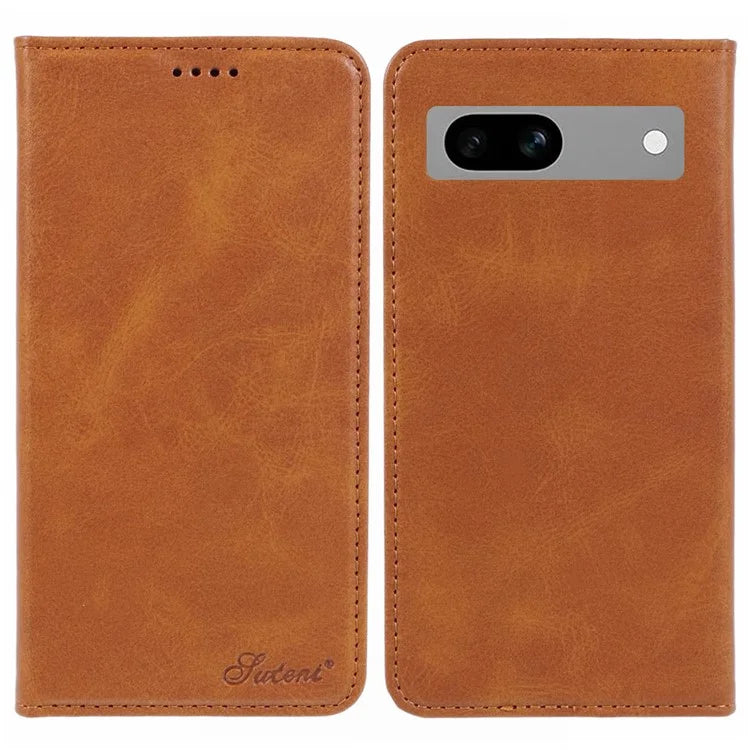 SUTENI For Google Pixel 7a Case Drop Proof PU Leather Wallet Phone Cover