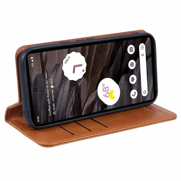 SUTENI For Google Pixel 7a Case Drop Proof PU Leather Wallet Phone Cover