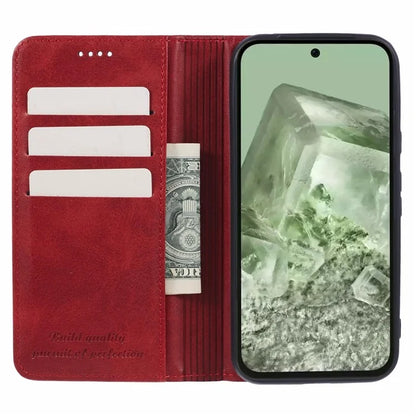 SUTENI For Google Pixel 8a Cell Phone Case PU Leather Folio Flip Wallet Cover