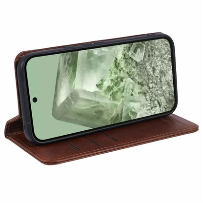 SUTENI For Google Pixel 8a Cell Phone Case PU Leather Folio Flip Wallet Cover