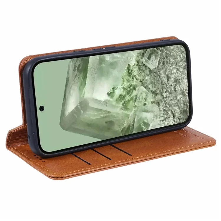 SUTENI For Google Pixel 8a Cell Phone Case PU Leather Folio Flip Wallet Cover