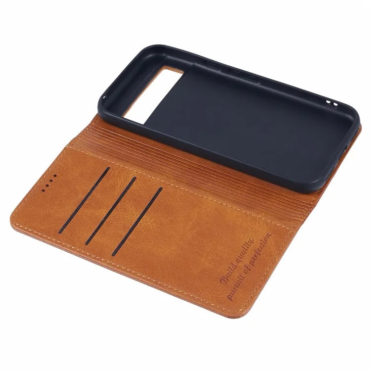 SUTENI For Google Pixel 8a Cell Phone Case PU Leather Folio Flip Wallet Cover