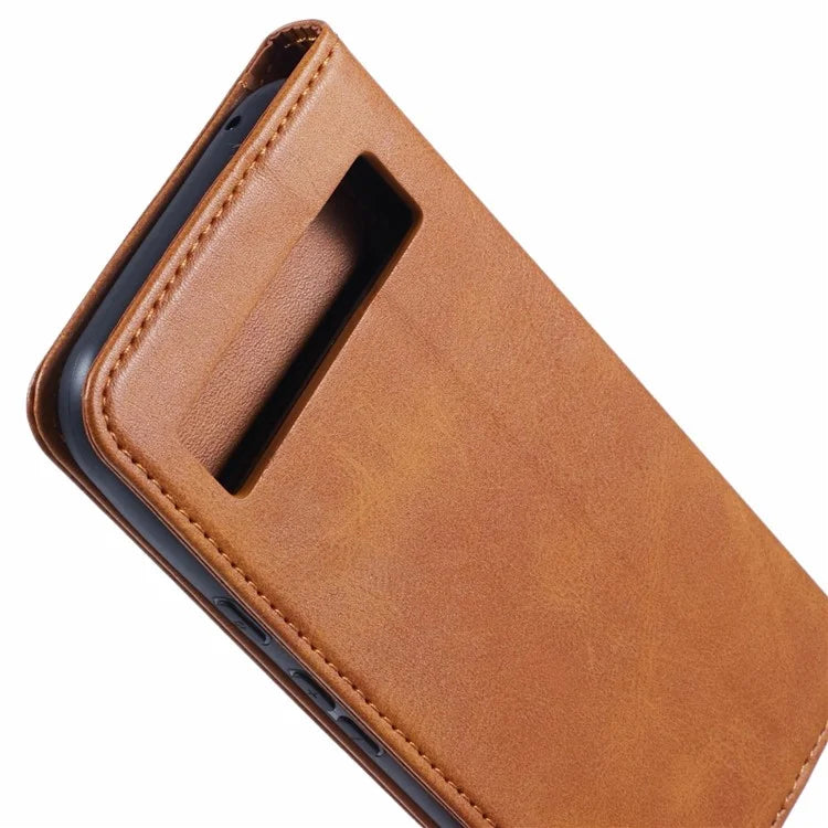 SUTENI For Google Pixel 8a Cell Phone Case PU Leather Folio Flip Wallet Cover