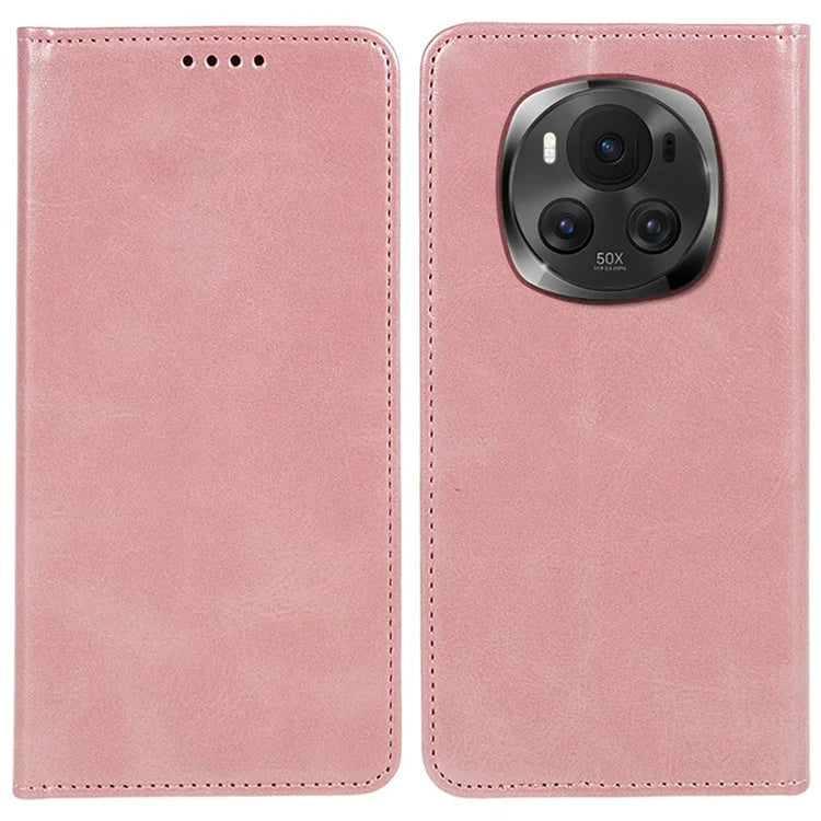 For Honor Magic6 5G Case Calf Texture PU Leather Wallet Flip Phone Cover