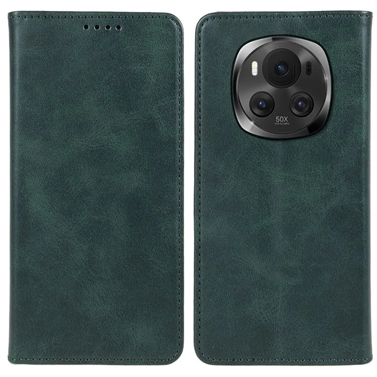 For Honor Magic6 5G Case Calf Texture PU Leather Wallet Flip Phone Cover