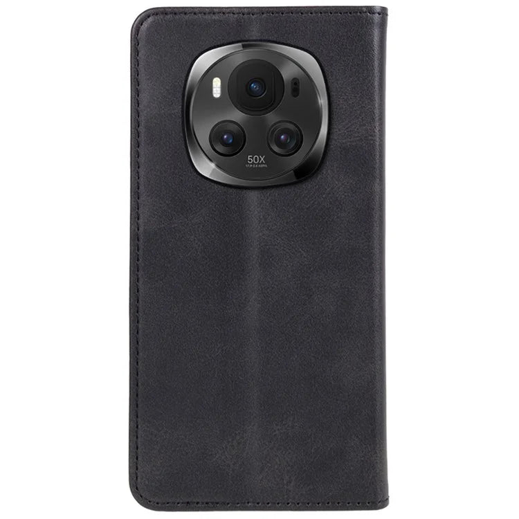 For Honor Magic6 5G Case Calf Texture PU Leather Wallet Flip Phone Cover
