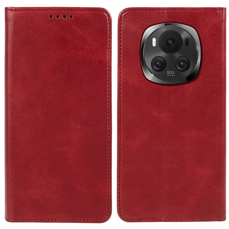 For Honor Magic6 5G Case Calf Texture PU Leather Wallet Flip Phone Cover