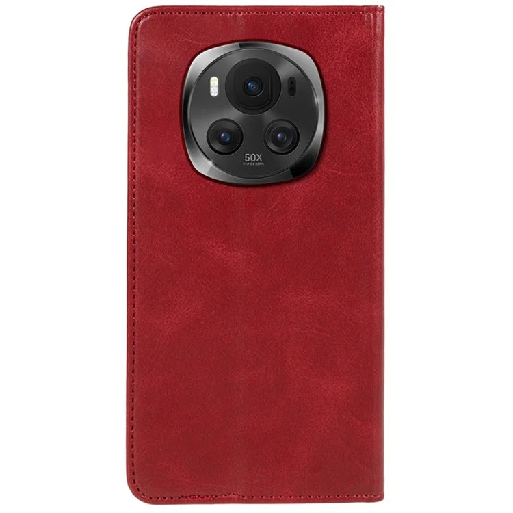 For Honor Magic6 5G Case Calf Texture PU Leather Wallet Flip Phone Cover