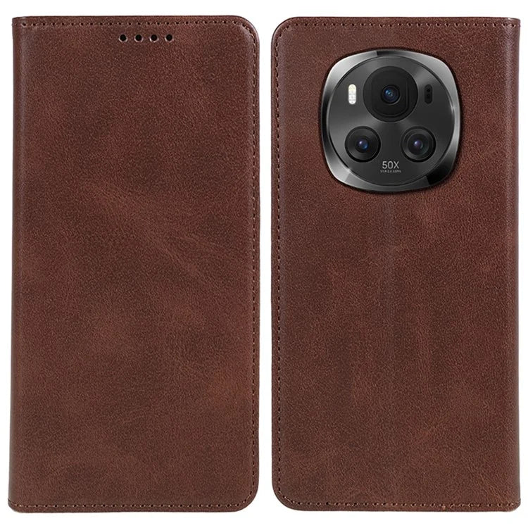 For Honor Magic6 5G Case Calf Texture PU Leather Wallet Flip Phone Cover