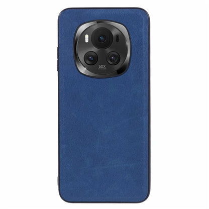 For Honor Magic6 Pro 5G Case Retro Texture Leather Coated PC+TPU Phone Back Cover