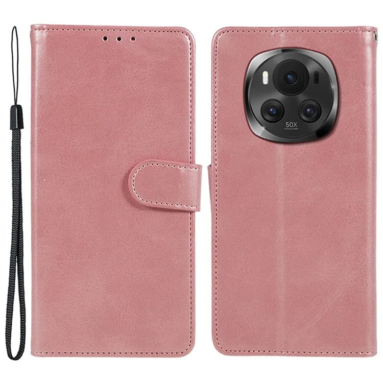 For Honor Magic6 5G Phone Case Anti-Scratch PU Leather Wallet Stand Phone Shell