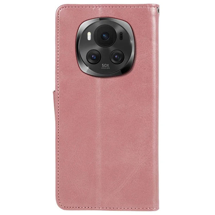 For Honor Magic6 5G Phone Case Anti-Scratch PU Leather Wallet Stand Phone Shell