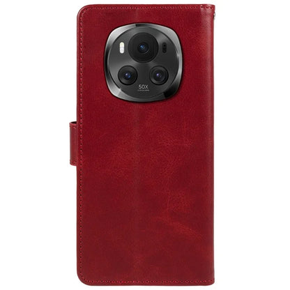 For Honor Magic6 5G Phone Case Anti-Scratch PU Leather Wallet Stand Phone Shell