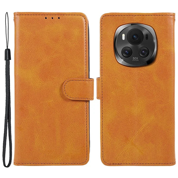 For Honor Magic6 5G Phone Case Anti-Scratch PU Leather Wallet Stand Phone Shell