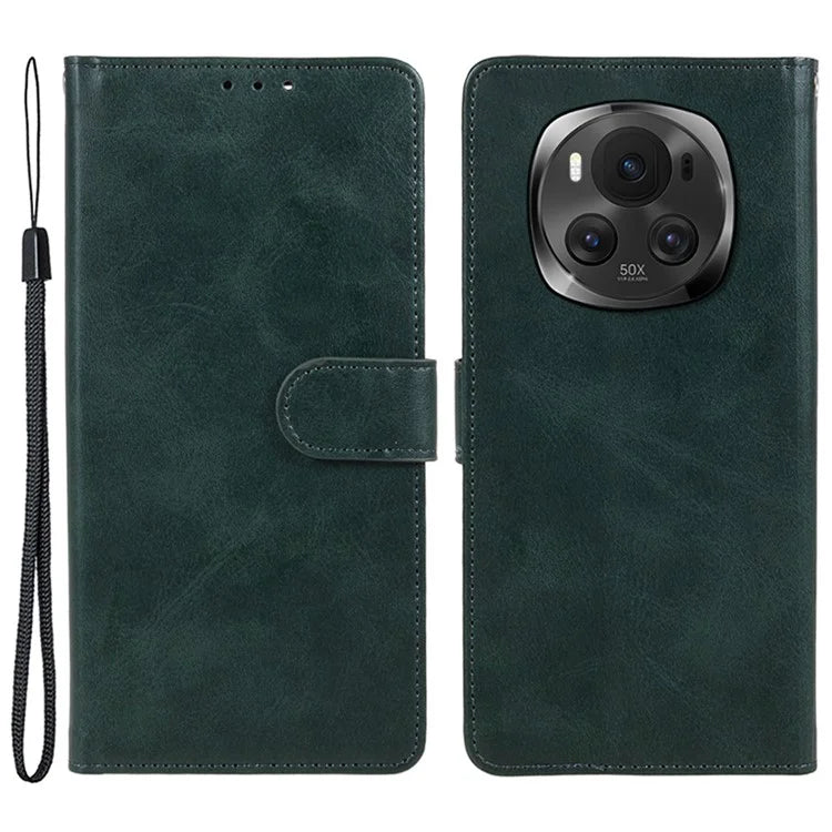 For Honor Magic6 5G Phone Case Anti-Scratch PU Leather Wallet Stand Phone Shell