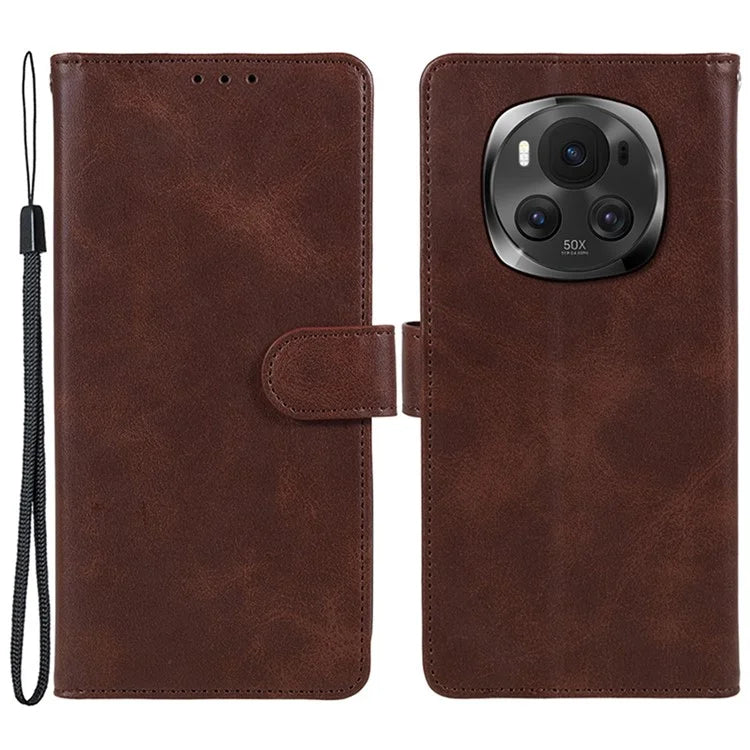 For Honor Magic6 5G Phone Case Anti-Scratch PU Leather Wallet Stand Phone Shell