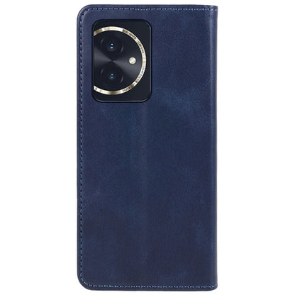 For Honor 100 5G Leather Case Wallet Calf Texture Auto-absorbed Magnetic Phone Cover