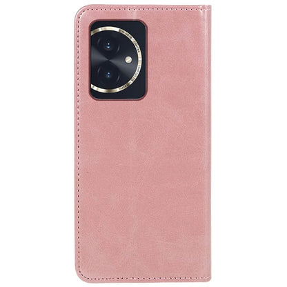 For Honor 100 5G Leather Case Wallet Calf Texture Auto-absorbed Magnetic Phone Cover