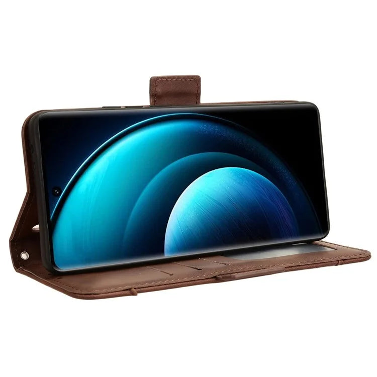 For vivo X100 5G Case Multiple Card Slots Function Wallet Leather Phone Cover
