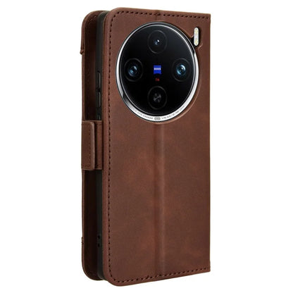 For vivo X100 5G Case Multiple Card Slots Function Wallet Leather Phone Cover
