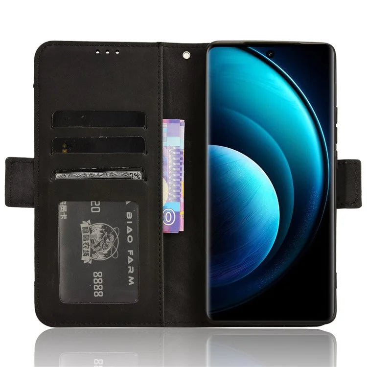 For vivo X100 5G Case Multiple Card Slots Function Wallet Leather Phone Cover