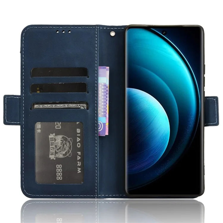 For vivo X100 5G Case Multiple Card Slots Function Wallet Leather Phone Cover