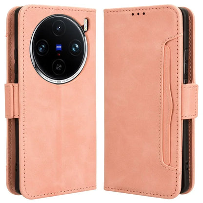 For vivo X100 5G Case Multiple Card Slots Function Wallet Leather Phone Cover