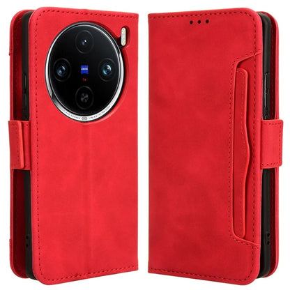 For vivo X100 5G Case Multiple Card Slots Function Wallet Leather Phone Cover