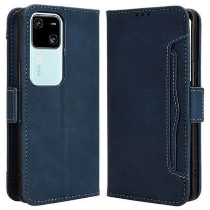 For vivo S18 5G / S18 Pro 5G / V30 5G / V30 Pro 5G Case PU Leather Stand Multiple Card Slots Phone Cover