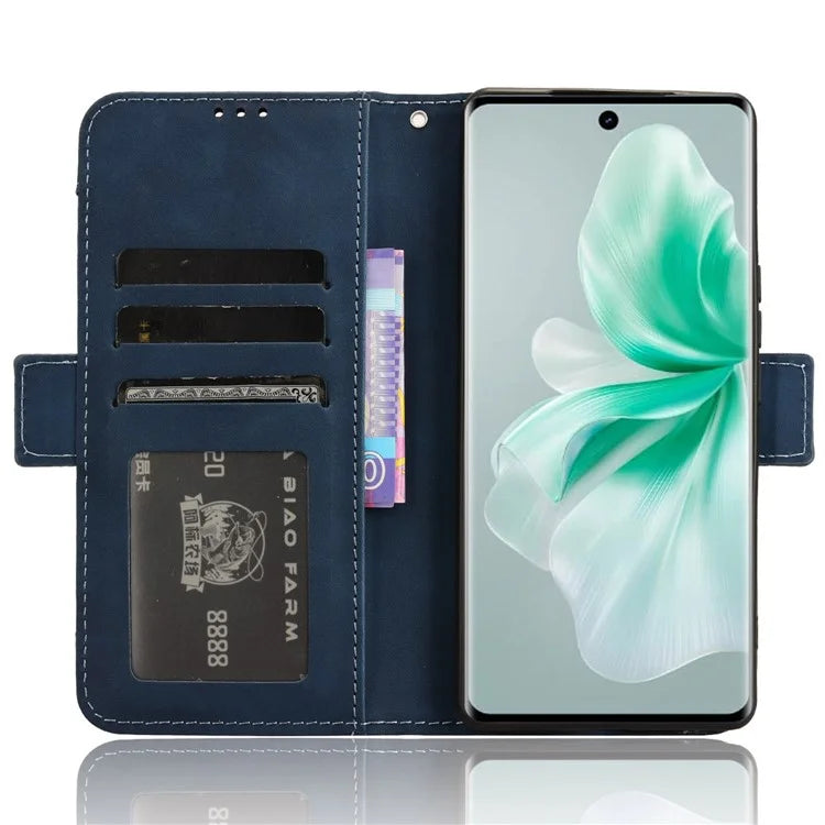 For vivo S18 5G / S18 Pro 5G / V30 5G / V30 Pro 5G Case PU Leather Stand Multiple Card Slots Phone Cover