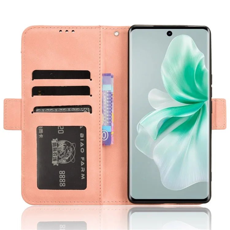 For vivo S18 5G / S18 Pro 5G / V30 5G / V30 Pro 5G Case PU Leather Stand Multiple Card Slots Phone Cover