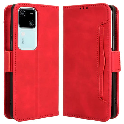 For vivo S18 5G / S18 Pro 5G / V30 5G / V30 Pro 5G Case PU Leather Stand Multiple Card Slots Phone Cover