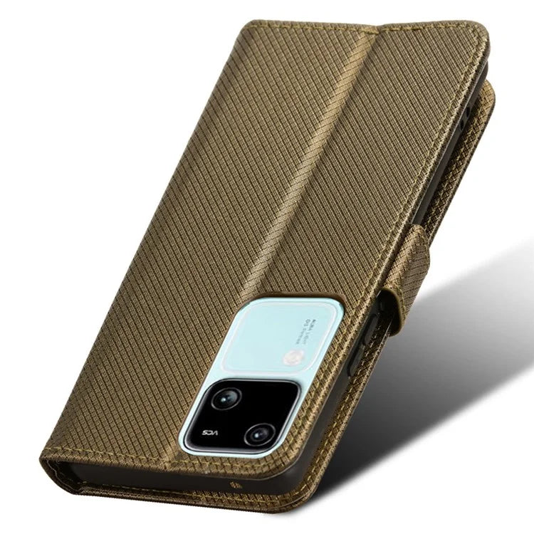 For vivo S18 5G / S18 Pro 5G / V30 5G / V30 Pro 5G Case PU Leather Stand Wrist Strap Diamond Texture Phone Cover