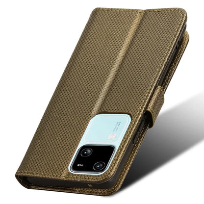 For vivo S18 5G / S18 Pro 5G / V30 5G / V30 Pro 5G Case PU Leather Stand Wrist Strap Diamond Texture Phone Cover