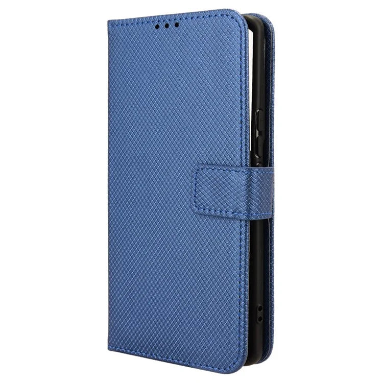 For vivo S18 5G / S18 Pro 5G / V30 5G / V30 Pro 5G Case PU Leather Stand Wrist Strap Diamond Texture Phone Cover
