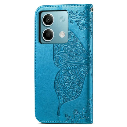 For Xiaomi Redmi Note 13 4G Leather Case Wallet Card Holder Butterfly Phone Cover