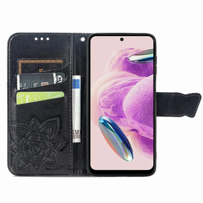 For Xiaomi Redmi Note 12S 4G Case Wallet Flip PU Leather Phone Cover Butterfly Imprinted