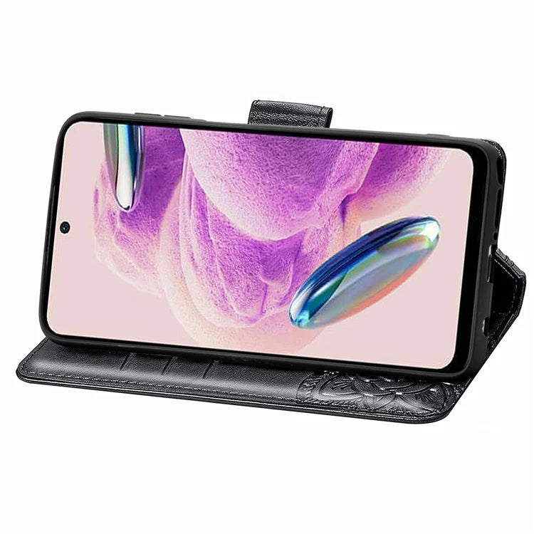 For Xiaomi Redmi Note 12S 4G Case Wallet Flip PU Leather Phone Cover Butterfly Imprinted