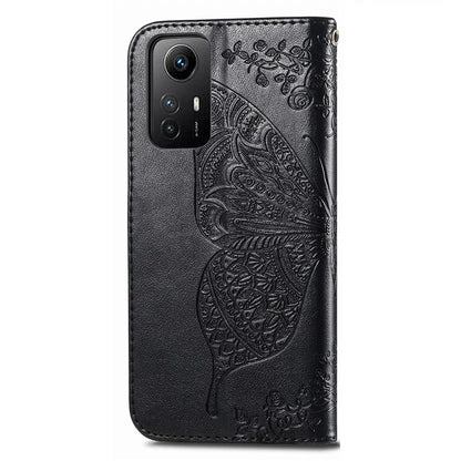 For Xiaomi Redmi Note 12S 4G Case Wallet Flip PU Leather Phone Cover Butterfly Imprinted