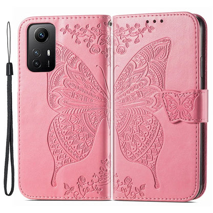 For Xiaomi Redmi Note 12S 4G Case Wallet Flip PU Leather Phone Cover Butterfly Imprinted