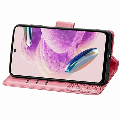 For Xiaomi Redmi Note 12S 4G Case Wallet Flip PU Leather Phone Cover Butterfly Imprinted