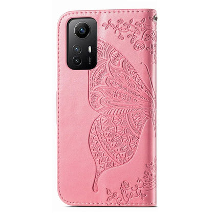 For Xiaomi Redmi Note 12S 4G Case Wallet Flip PU Leather Phone Cover Butterfly Imprinted