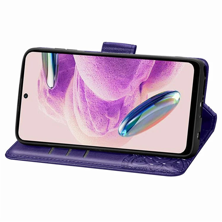 For Xiaomi Redmi Note 12S 4G Case Wallet Flip PU Leather Phone Cover Butterfly Imprinted