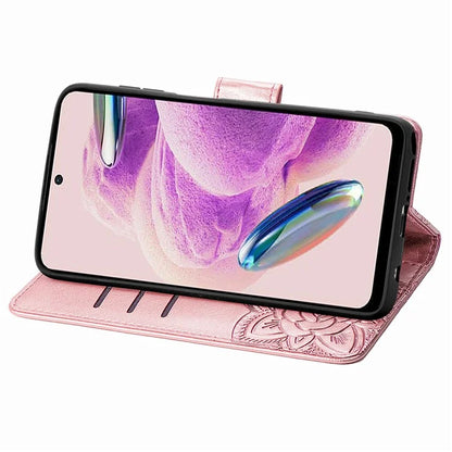 For Xiaomi Redmi Note 12S 4G Case Wallet Flip PU Leather Phone Cover Butterfly Imprinted