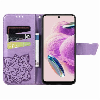For Xiaomi Redmi Note 12S 4G Case Wallet Flip PU Leather Phone Cover Butterfly Imprinted