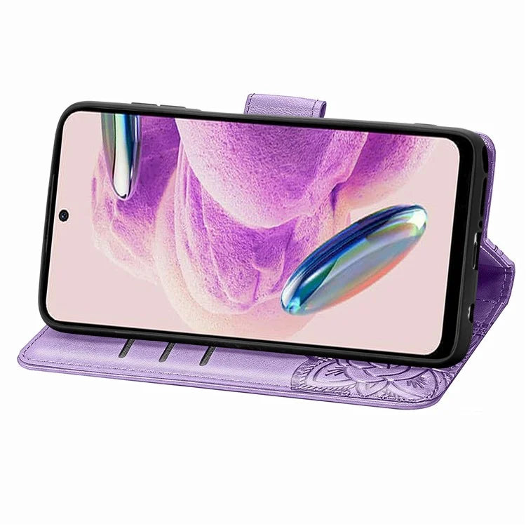 For Xiaomi Redmi Note 12S 4G Case Wallet Flip PU Leather Phone Cover Butterfly Imprinted