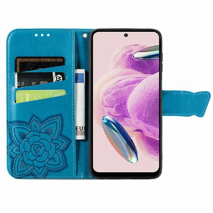 For Xiaomi Redmi Note 12S 4G Case Wallet Flip PU Leather Phone Cover Butterfly Imprinted