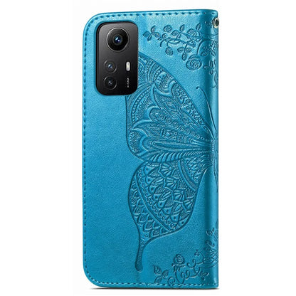 For Xiaomi Redmi Note 12S 4G Case Wallet Flip PU Leather Phone Cover Butterfly Imprinted