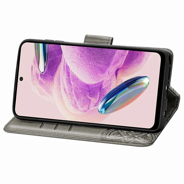 For Xiaomi Redmi Note 12S 4G Case Wallet Flip PU Leather Phone Cover Butterfly Imprinted